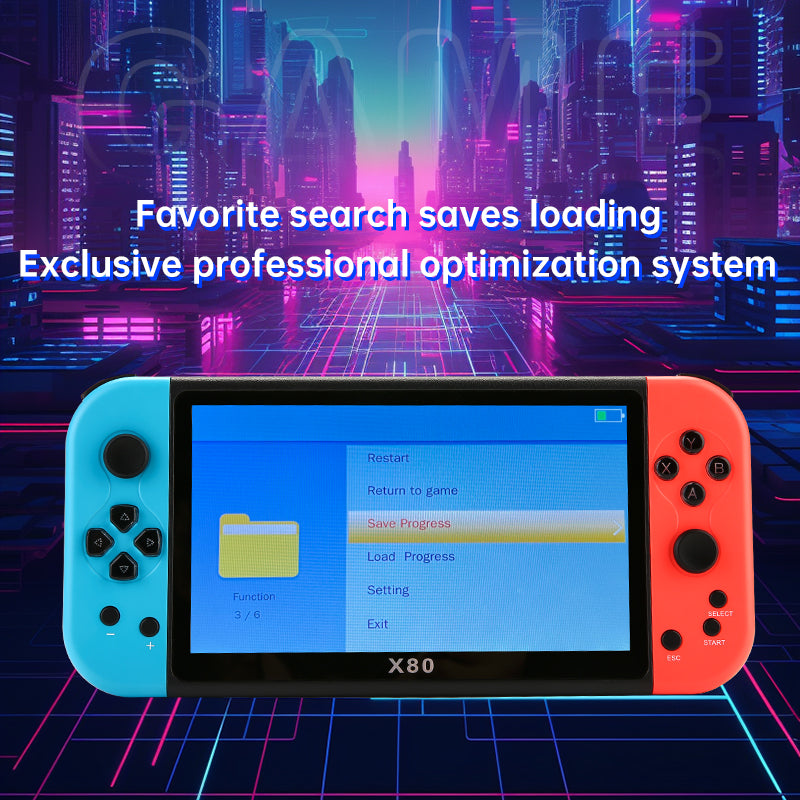 X80 7.0 inch HD Screen Handheld Game Console 20000 Games Video Game Console X80 7.0 inch HD Screen Handheld Game Console 20000 Games Video Game Console